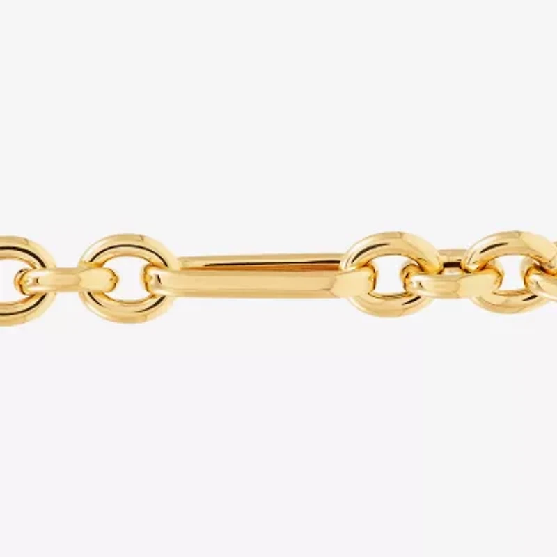 Limited Quantities! Womens 14K Gold 7.25 Inch Hollow Link Chain Bracelet
