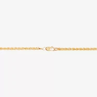 Limited Quantities! Womens 10K Gold 10 Inch Hollow Rope Chain Bracelet