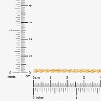 Limited Quantities! Womens 10K Gold 10 Inch Hollow Rope Chain Bracelet