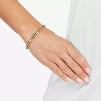 Limited Quantities! Womens 14K Gold 7.25 Inch Hollow Link Chain Bracelet