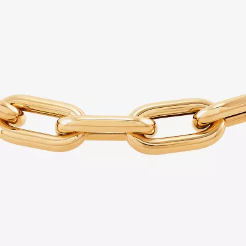 Limited Quantities! Womens 14K Gold 7.25 Inch Hollow Link Chain Bracelet