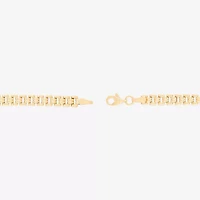 Limited Quantities! Womens 14K Gold 7.5 Inch Hollow Stampato Chain Bracelet