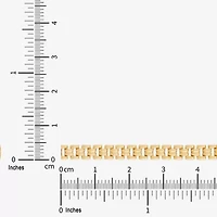 Limited Quantities! Womens 14K Gold 7.5 Inch Hollow Stampato Chain Bracelet