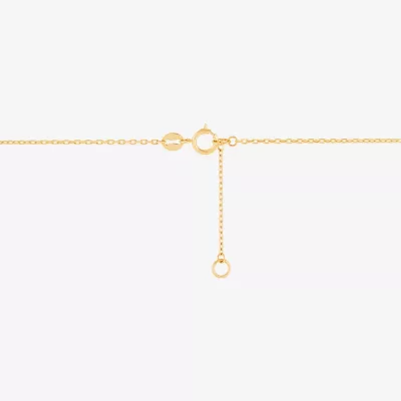 Limited Quantities! Womens 10K Gold Heart 17 Inch Pendant Necklace