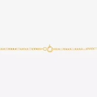 Limited Quantities! Womens 10K Gold 20 Inch Figaro Chain Necklace