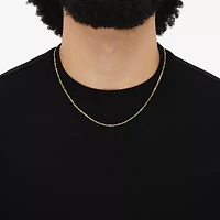 Limited Quantities! Womens 10K Gold 20 Inch Figaro Chain Necklace