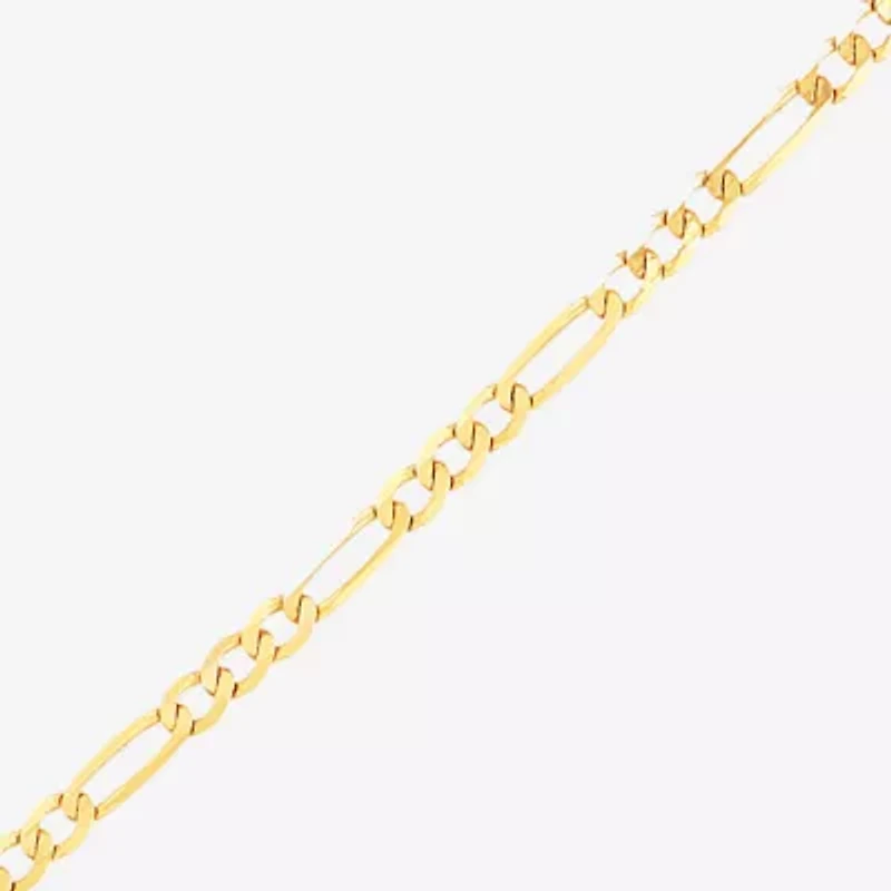 Limited Quantities! Womens 10K Gold 20 Inch Figaro Chain Necklace