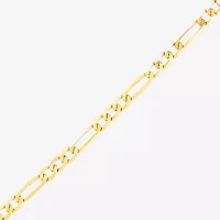 Limited Quantities! Womens 10K Gold 20 Inch Figaro Chain Necklace