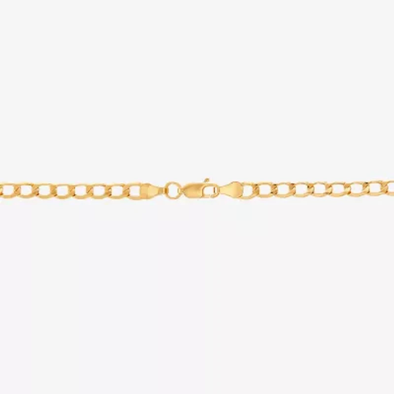 Limited Quantities! Womens 10K Gold 24 Inch Curb Chain Necklace