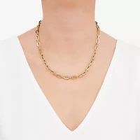 Limited Quantities! Womens 10K Gold 18 Inch Cable Chain Necklace
