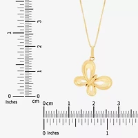 Limited Quantities! Womens 10K Gold Butterfly 18 Inch Pendant Necklace
