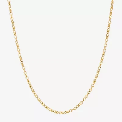 Limited Quantities! Womens 10K Gold 18 Inch Link Chain Necklace