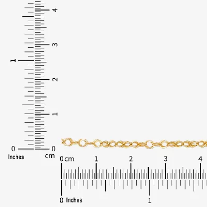 Limited Quantities! Womens 10K Gold 18 Inch Link Chain Necklace