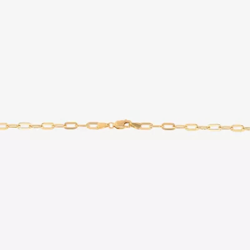 Limited Quantities! Womens 14K Gold 16 Inch Paperclip Chain Necklace