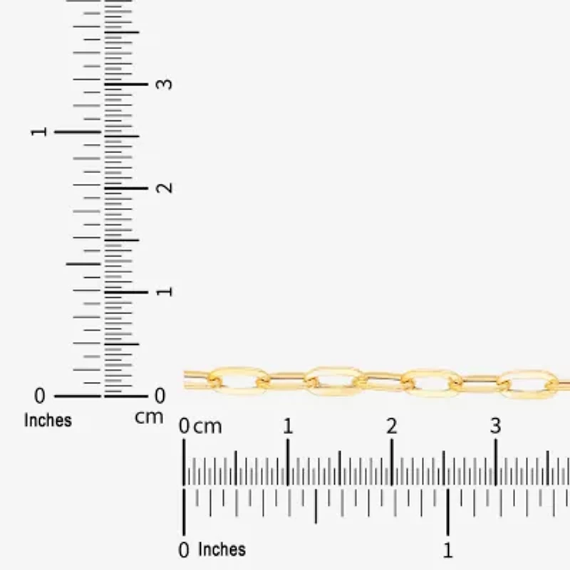 Limited Quantities! Womens 14K Gold 16 Inch Paperclip Chain Necklace