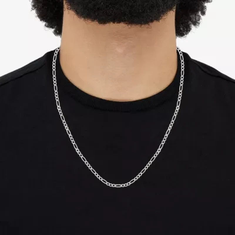 Limited Quantities! Womens 14K Gold 24 Inch Figaro Chain Necklace