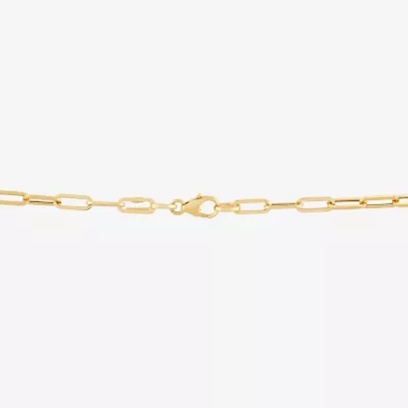 Limited Quantities! Womens 14K Gold Inch Paperclip Chain Necklace