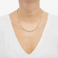 Limited Quantities! Womens 14K Gold Inch Paperclip Chain Necklace
