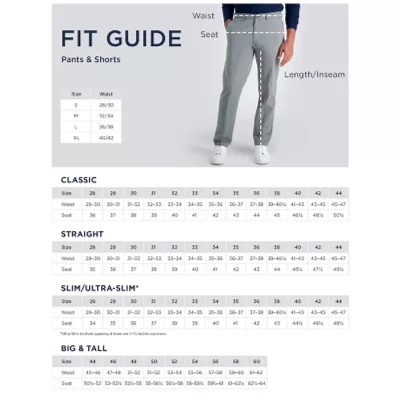 Haggar Cool Right Performance Flex Mens Straight Fit Flat Front Pant