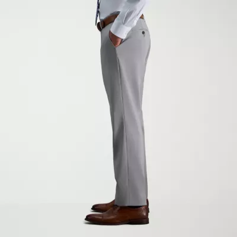 Haggar Premium Comfort Mens Straight Fit Dress Flat Front Pant