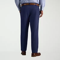 Haggar Travel Performance Mens Straight Fit Big and Tall Flat Front Pant