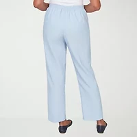 Alfred Dunner St Augustine Womens Straight Mid Rise Pull-On Pant