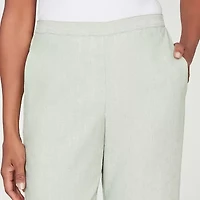 Alfred Dunner St Augustine Womens Straight Mid Rise Pull-On Pant
