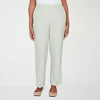 Alfred Dunner St Augustine Womens Straight Mid Rise Pull-On Pant