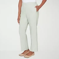 Alfred Dunner St Augustine Womens Straight Mid Rise Pull-On Pant