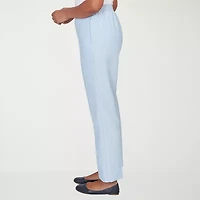 Alfred Dunner St Augustine Womens Straight Mid Rise Pull-On Pant