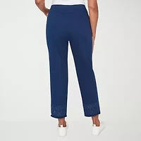 Alfred Dunner Mykonos Womens Straight Mid Rise Pull-On Pant