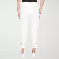 Alfred Dunner Mykonos Womens Straight Mid Rise Pull-On Pant