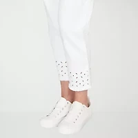 Alfred Dunner Mykonos Womens Straight Mid Rise Pull-On Pant