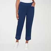 Alfred Dunner Mykonos Womens Straight Mid Rise Pull-On Pant