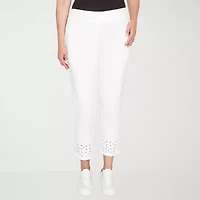 Alfred Dunner Mykonos Womens Straight Mid Rise Pull-On Pant