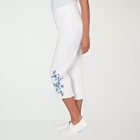 Alfred Dunner Mykonos Womens Straight Mid Rise Capri Pant