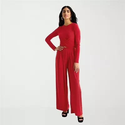 Bold Elements Womens Wide Leg Pleated Pant