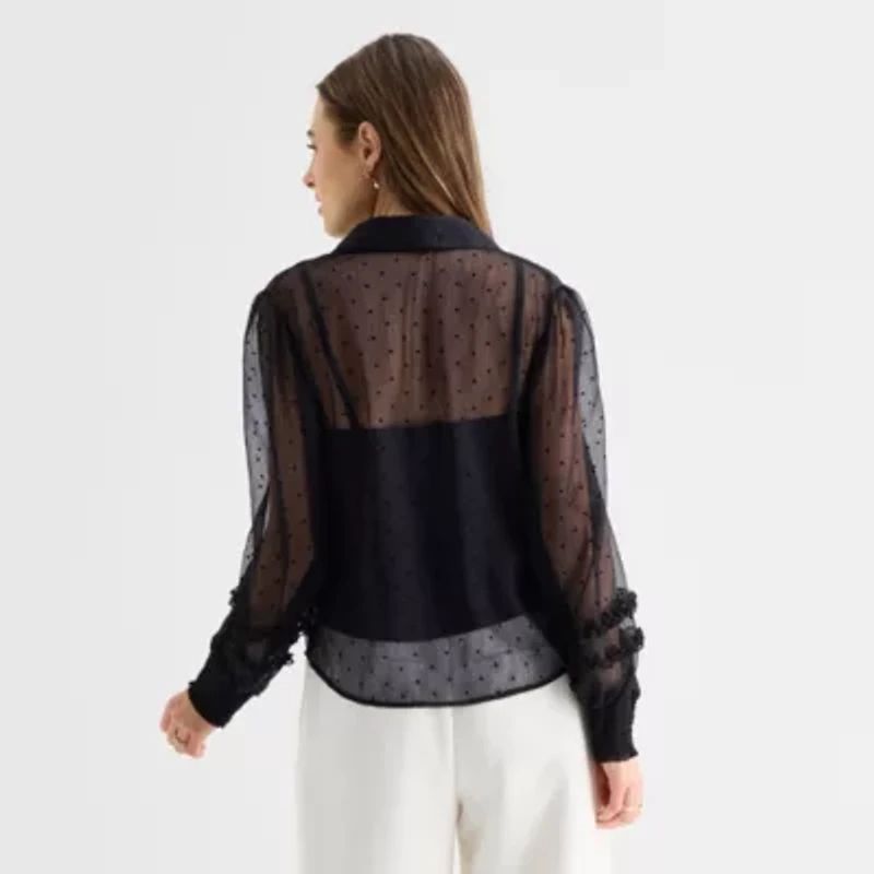 by&by Womens Juniors Blouse