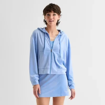 Juicy By Couture Womens Juniors Long Sleeve Hoodie