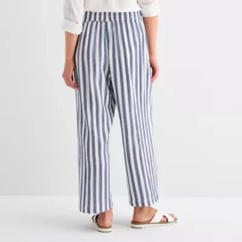 St. John's Bay Womens Straight Cropped Pant