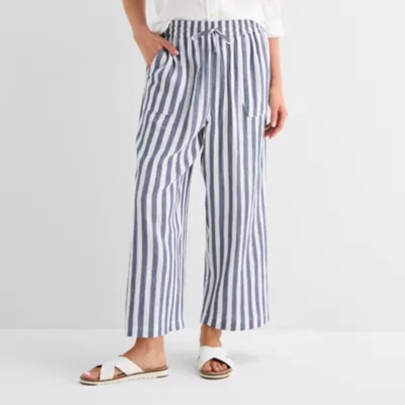 St. John's Bay Womens Straight Cropped Pant
