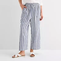 St. John's Bay Womens Straight Cropped Pant