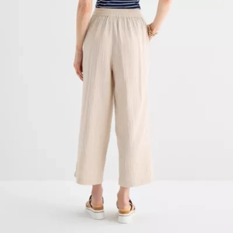 St. John's Bay Womens Straight Cropped Pant