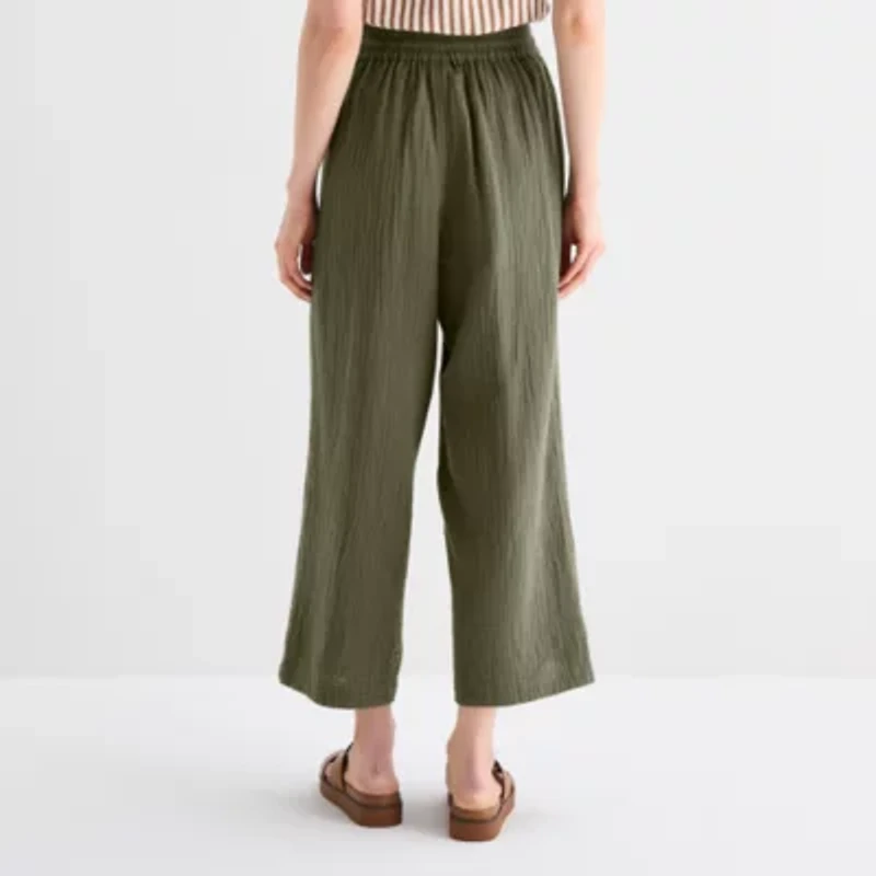 St. John's Bay Womens Straight Cropped Pant