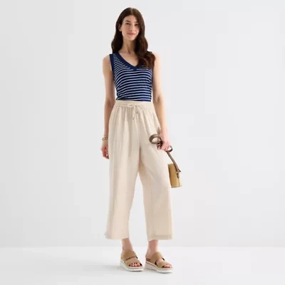 St. John's Bay Womens Straight Cropped Pant