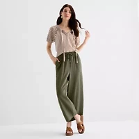 St. John's Bay Womens Straight Cropped Pant
