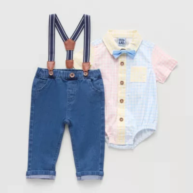 Little Lad Baby Boys 2-pc. Pant Set