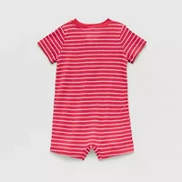 Okie Dokie Baby Boys Short Sleeve Striped Romper