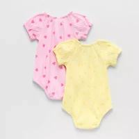 Okie Dokie Baby Girls Short Sleeve 2-pc. Romper