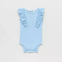 Okie Dokie Baby Girls Crew Neck Sleeveless Rib Bodysuit